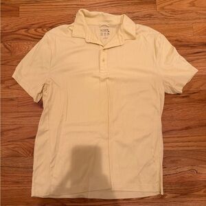 J. Crew Men's Light Yellow Polo Shirt